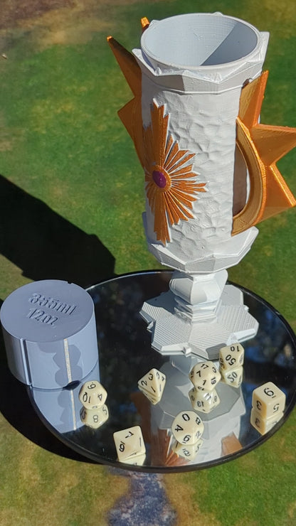 Paladin 3D Printed Can Holder- Mythic Mugs Collection by Ars Moriendi 3D- Embrace Virtue and Valor!