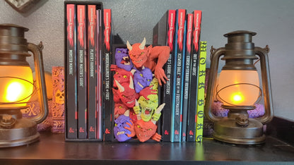 Imp Demons 3D Printed Book Nook- Miniatures of Madness- Step Into the Shadows!