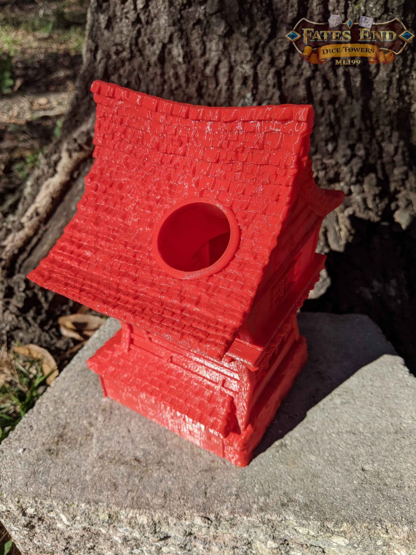 Rogue Class 3D Printed Dice Tower-Fate's End - Tabletop RPG Gaming Fantasy Cosplay - Where Shadows Conceal Destiny's Roll!