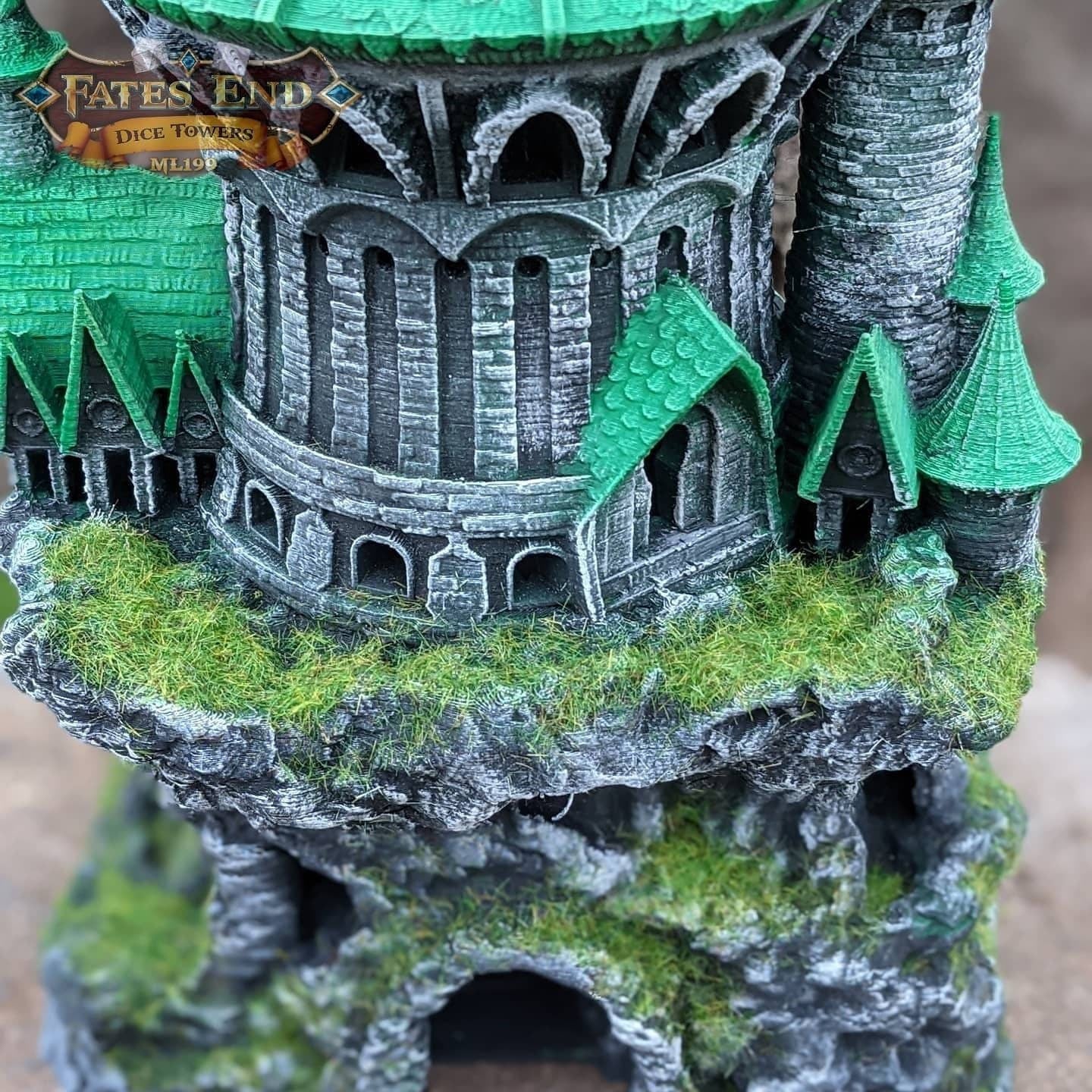 Sorcerer Class 3D Printed Dice Tower - Fate's End Collection - Tabletop RPG Gaming Fantasy Cosplay - Step into the realm of arcane energies.