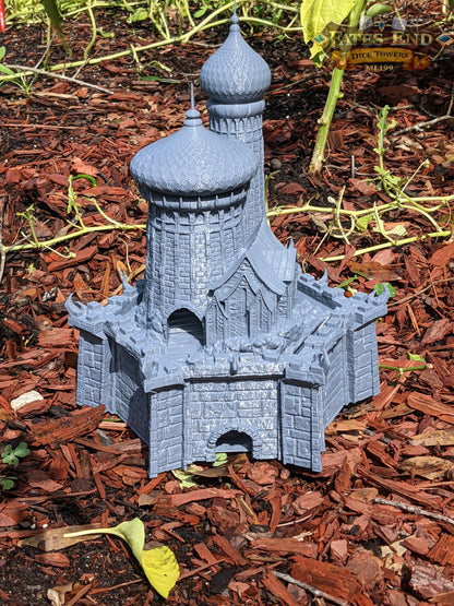 Dragonlance Weis-Hickman 3D Printed Dice Tower - Fate's End Collection - Embark on Legendary Quests, Honoring Epic Narratives with Each Roll