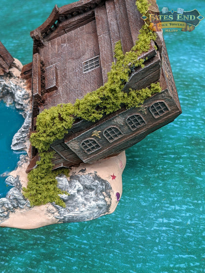 Pirate Ship 3D Printed Dice Tower - Fate's End Collection - Tabletop RPG Gaming Fantasy Cosplay - Sail Uncharted Waters of Fate in Flair .