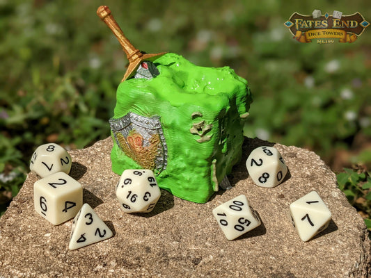 Gelatinous Cube Dice Box/Dice Jail/Dice Vault-Fate's End