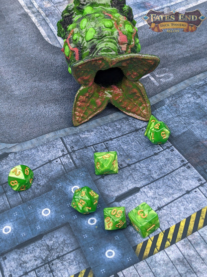 Alien Egg Pod 3D Printed Dice Box | D20 Dice Jail | Dice Vault - Fate's End Collection - Encase Your Dice in the Dread & Wonder of Deep Space Horror!