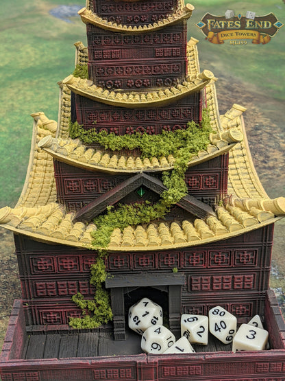 Pagoda Temple - 3D Printed Dice Tower - Fate's End Collection - Channel Serenity & Precision Rolls.