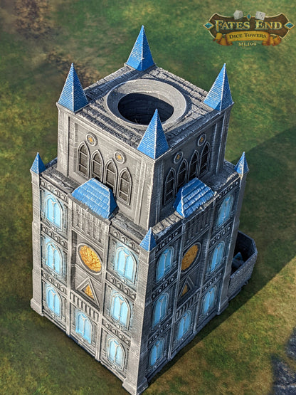 Garrison Fortress 3D Printed Cathedral Dice Tower - Fate's End Collection by Kim Bolt- Defend Your Realm & Guard Your Rolls!
