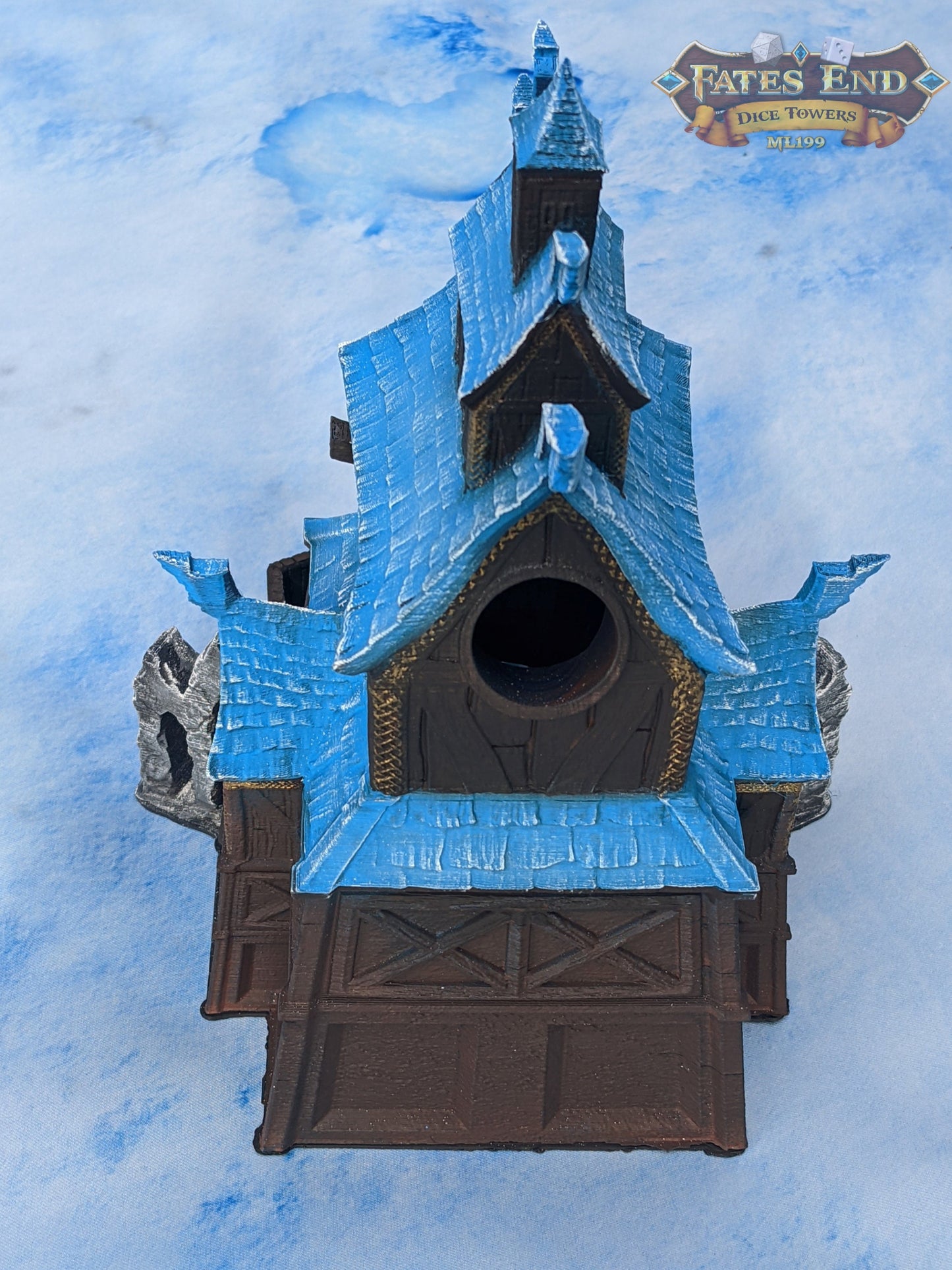 Valkyrie - Viking 3D Printed Dice Tower - Fate's End Collection - Unleash Valhalla's Spirit with Every Roll.