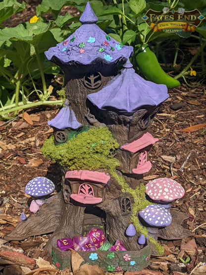 Fairy 3D Printed Dice Tower - Fate's End Collection - Flutter Through Enchanted Rolls with Whispering Wings and Magical Mirth!