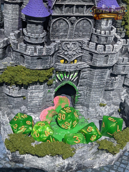 Mimic Castle 3D Printed Dice Tower- Fate's End Collection- Conquer the Mysteries of the Mimic Castle!