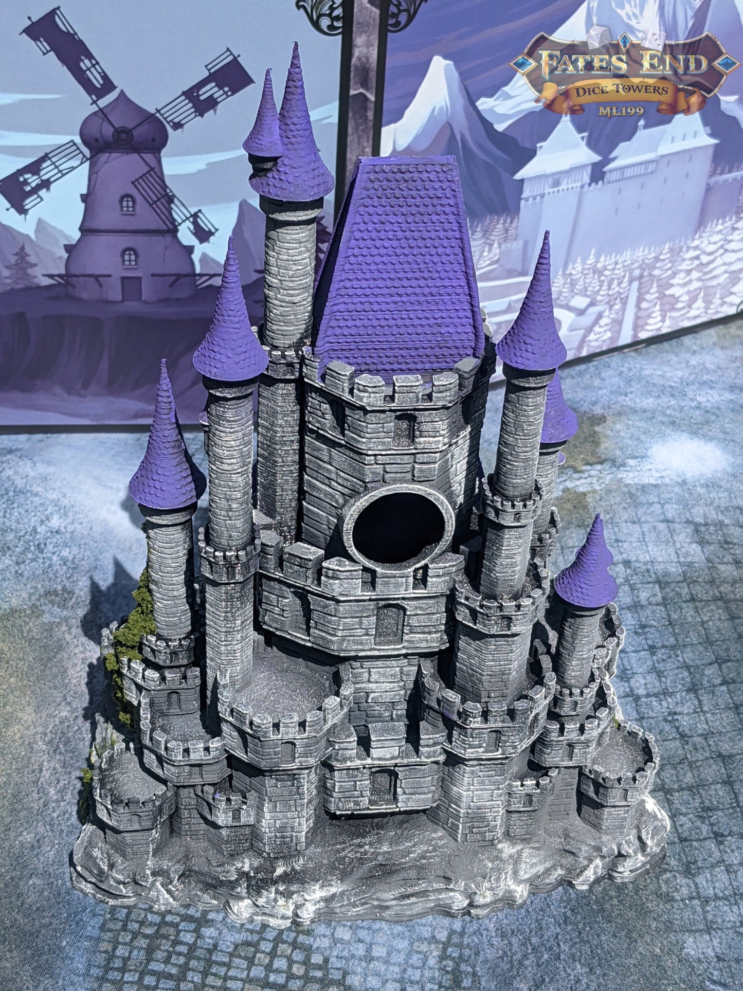 Mimic Castle 3D Printed Dice Tower-Fate's End Collection-Tabletop RPG Gaming Fantasy Cosplay - Dungeons and Dragon DnD D&D Wargaming.