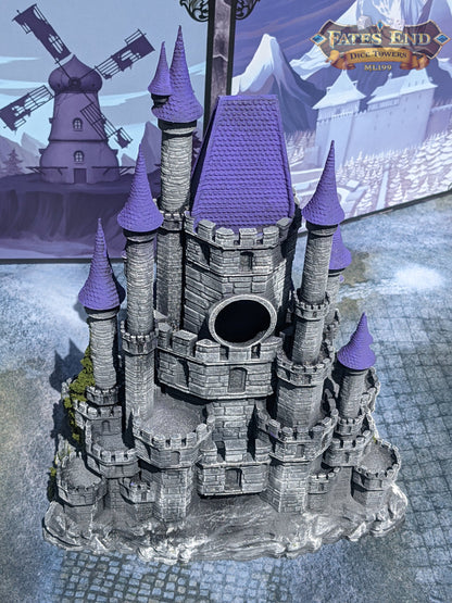 Mimic Castle 3D Printed Dice Tower- Fate's End Collection- Conquer the Mysteries of the Mimic Castle!