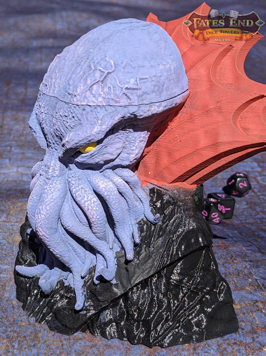 Mind Flayer 3D Printed Dice Jail | RPG Dice Vault | D20 Storage Box | Player Gift - Fate's End Collection - Enter a World of Enigma!