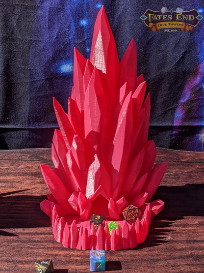 Crystal Dice Tower - Fate's End Collection - Channel Luminous Magic and Clarity with Every Prism Roll.
