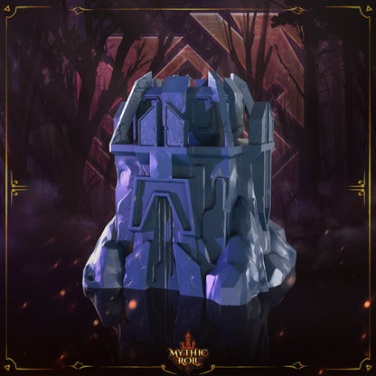 Ancient Anomaly 3D Printed Dice Box/Jail/Vault by Unchained Games - Mythic Roll Collection - Guard Your Dice with Secrets from Time's Abyss.