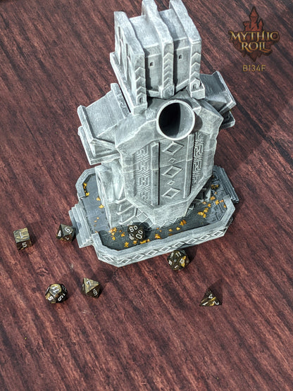 Dwarven Dice Tower - Baldur's Shrine by Unchained Games - Mythic Roll - Carve Your Fate in Stone with Ancestral Echoes and Stout Valor!