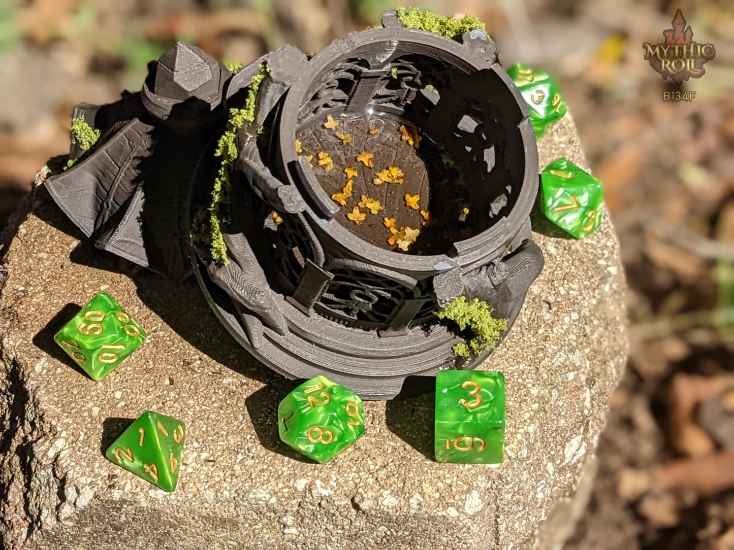 Elanor's Garden 3D Printed Dice Jail | RPG Dice Vault | D20 Storage Box | Player Gift - Mythic Roll Collection by Unchained Games.