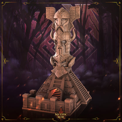 Viking 3D Printed Dice Tower - Mythic Roll Collection by Unchained Games - Channel your might in each roll!