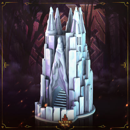 Frost Giant 3D Printed Dice Tower - Mythic Roll Collection by Unchained Games - Unleash the Frozen Might of the Frost Giants!