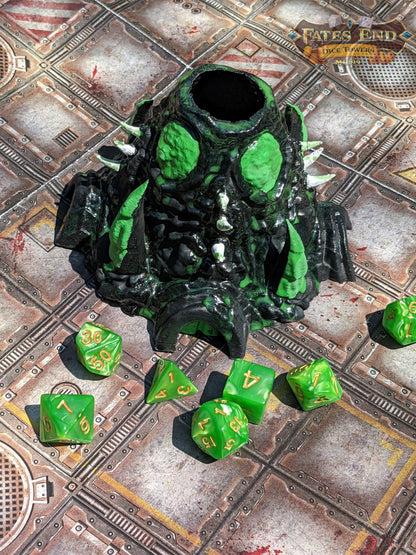 Alien Lifeform Sci-Fi 3D Printed Dice Jail | RPG Dice Vault | D20 Box | Player Gift - Encase Your Dice in the Dread of Deep Space Horror!