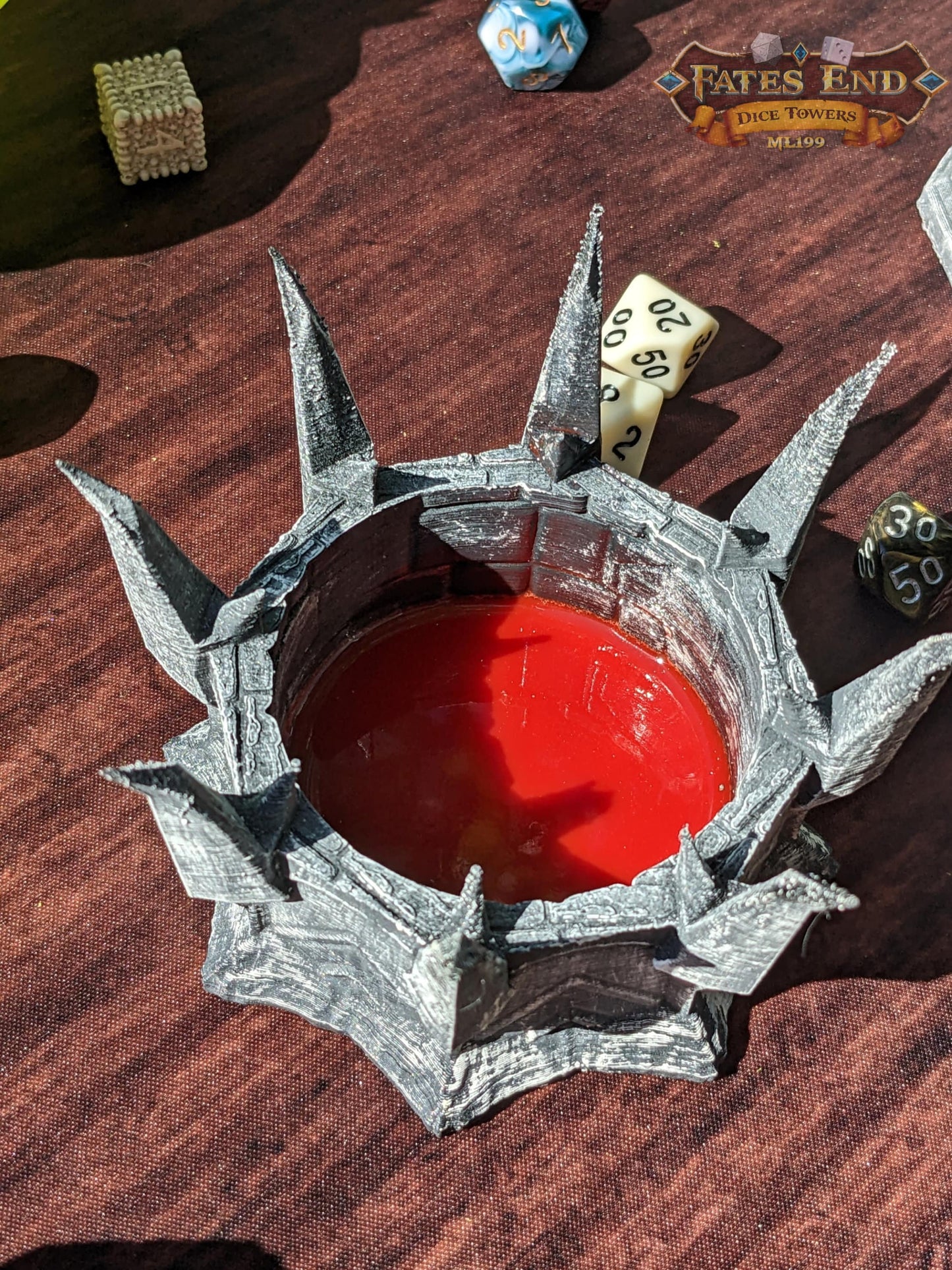 Evil Necromancer Dice Cup/Dice Bowl/Coaster-Fate's End Collection