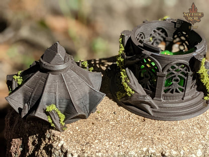 Elanor's Garden 3D Printed Dice Jail | RPG Dice Vault | D20 Storage Box | Player Gift - Mythic Roll Collection by Unchained Games.