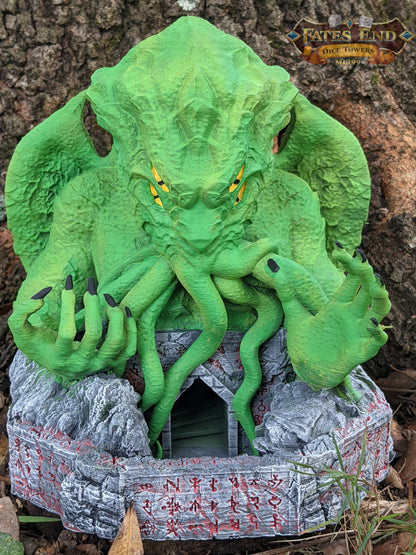 Cthulhu Dice Tower - Fate's End Collection - Unleash Cosmic Dread. Perfect for Lovecraftian Gaming!