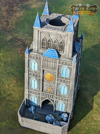 Garrison Fortress 3D Printed Cathedral Dice Tower - Fate's End Collection by Kim Bolt- Defend Your Realm & Guard Your Rolls!