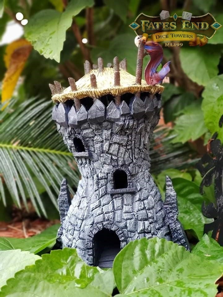 Goblin 3D Printed Dice Tower-Fate's End Collection-Tabletop RPG Gaming Fantasy Cosplay - Dungeons and Dragon DnD D&D Wargaming.