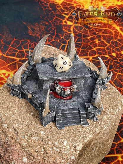 Sacrificial Evil Altar for D20 Dice - 3D Printed Dice Jail | RPG Dice Vault | DnD Player Gift  - Do you have a worthy sacrifice?
