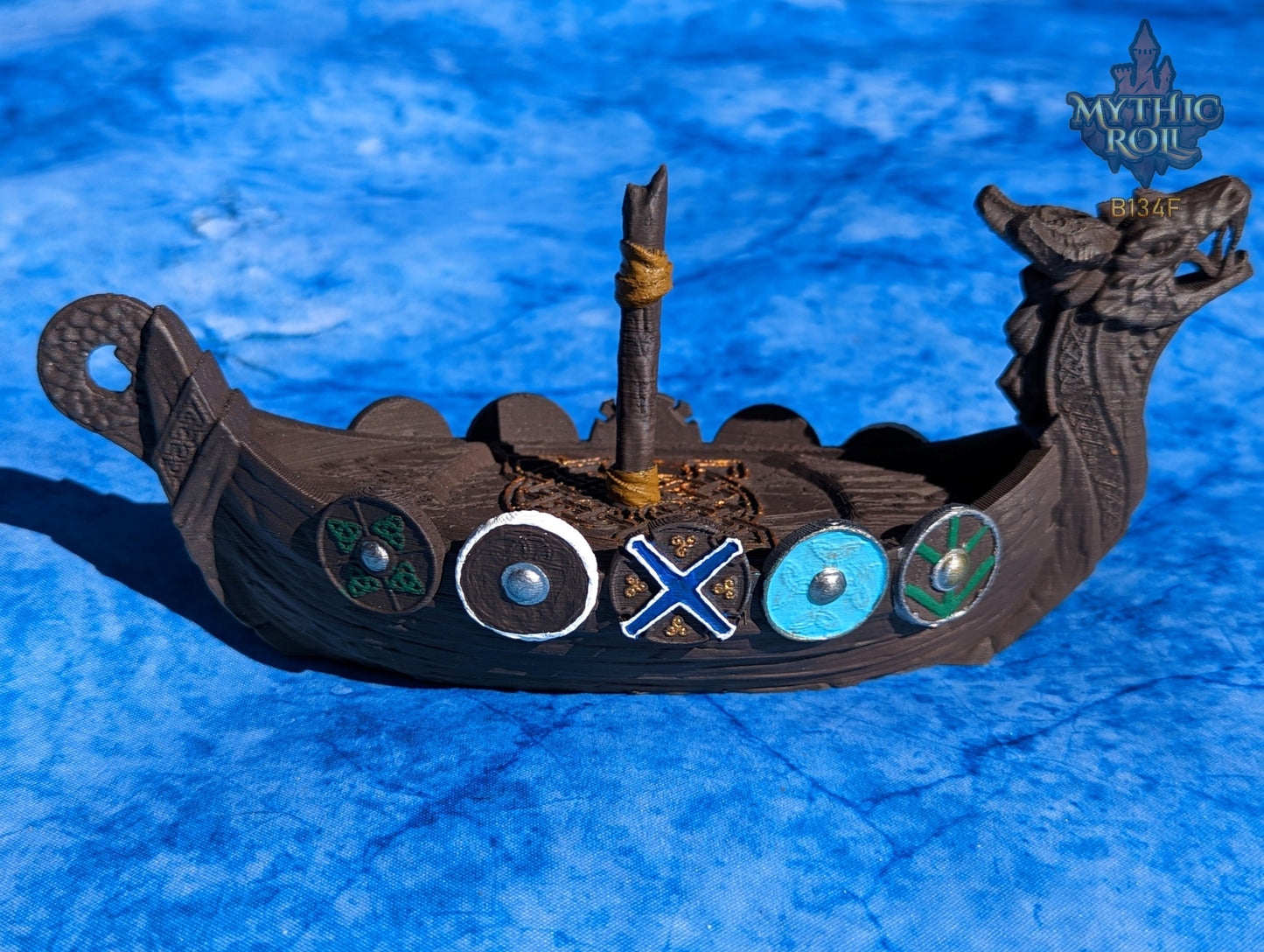 Viking Longboat-Dice Box/Dice Jail/Dice Vault-Mythic Roll-Unchained Games