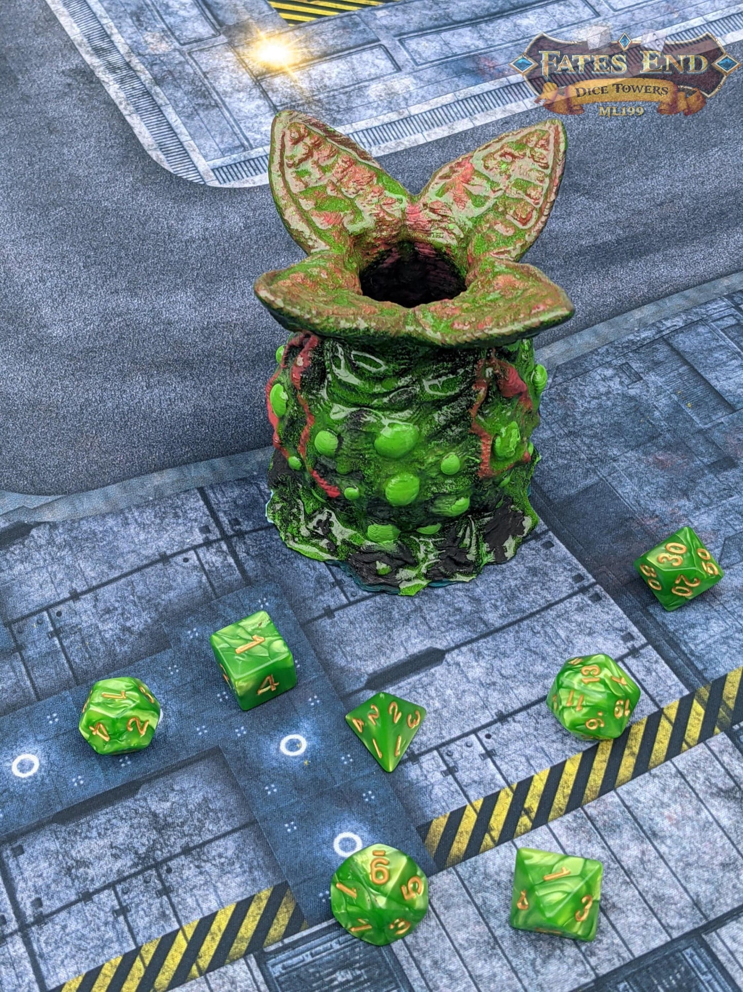 Alien Egg Pod 3D Printed Dice Box/Jail/Vault - Fate's End Collection - Encase Your Dice in the Dread & Wonder of Deep Space Horror.
