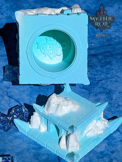 Frost Giant 3D Printed Dice Jail | RPG Dice Vault | D20 Box | DnD Player Gift | Mythic Roll by Unchained Games- A Frozen Prison of Ice!