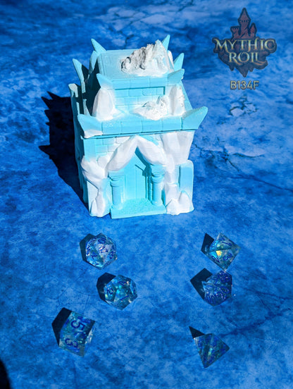 Frost Giant 3D Printed Dice Jail | RPG Dice Vault | D20 Box | DnD Player Gift | Mythic Roll by Unchained Games- A Frozen Prison of Ice!