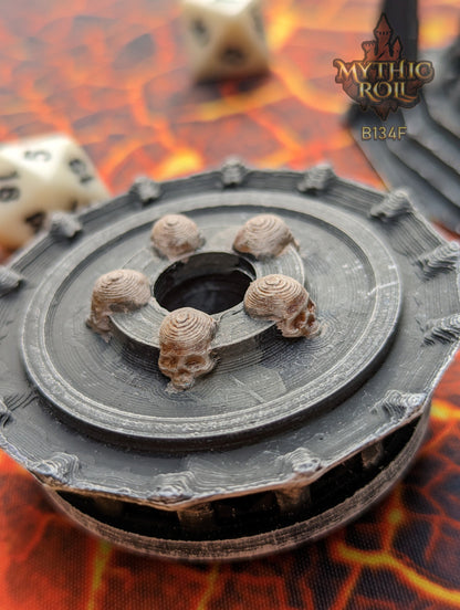 Necromancer Class 3D Printed Dice Jail | D20 Dice Vault | DnD Player Gift| Mythic Roll by Unchained Games - Are You Ready to Raise the Dead?