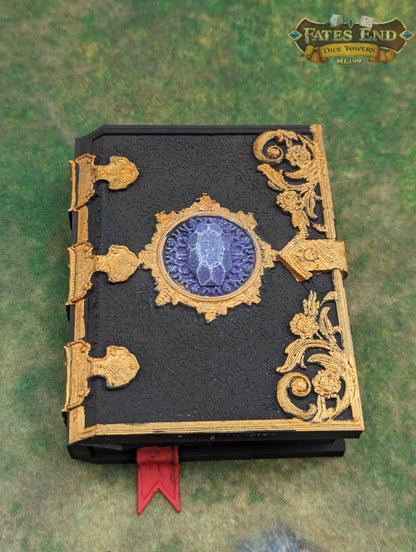 Magic Tome 3D Printed Deck Holder and Card Storage | RPG Dice Vault | D20 Box | Player Gift - Embracing Magic!