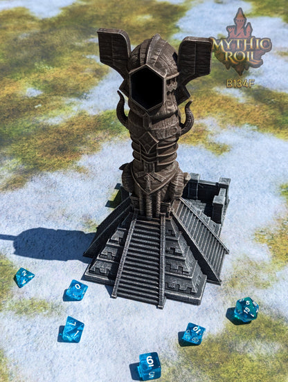 Viking 3D Printed Dice Tower - Mythic Roll Collection by Unchained Games - Channel your might in each roll!