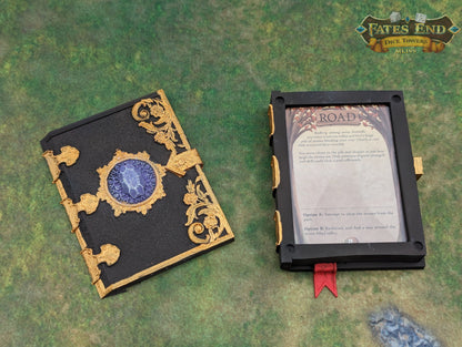 Magic Tome 3D Printed Deck Holder and Card Storage | RPG Dice Vault | D20 Box | Player Gift - Embracing Magic!