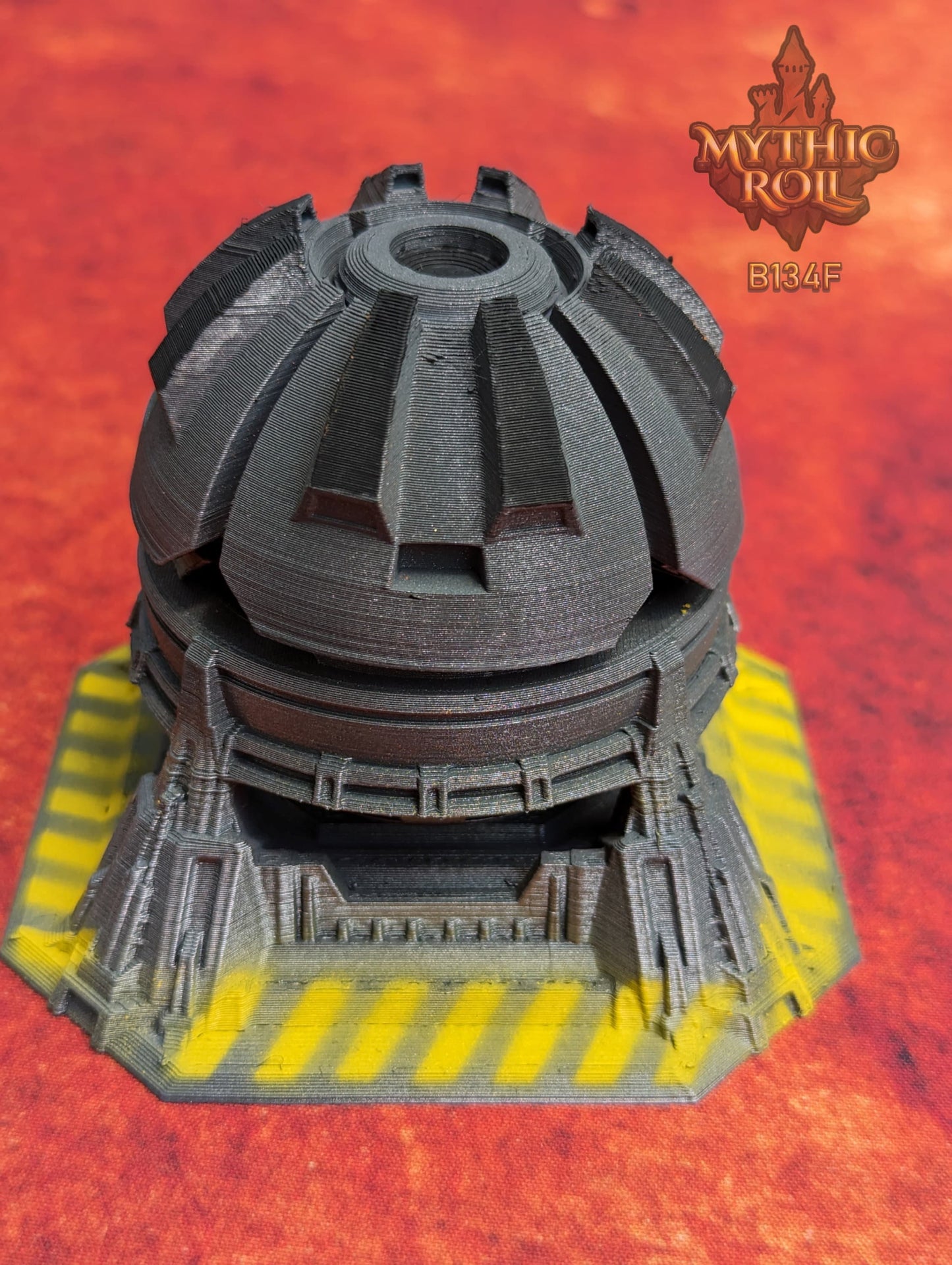 Space Pod 3D Printed Cyberpunk Dice Vault - Mythic Roll Collection by Unchained Games | RPG Dice Jail | D20 Dice Box | -Your Odyssey Awaits!