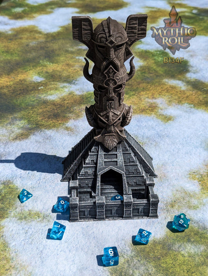 Viking 3D Printed Dice Tower - Mythic Roll Collection by Unchained Games - Channel your might in each roll!