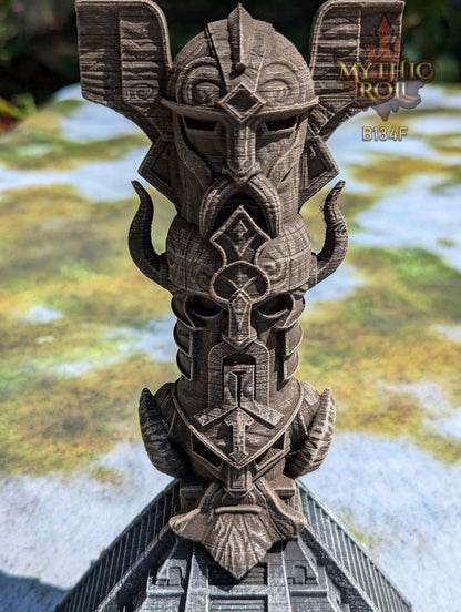 Viking 3D Printed Dice Tower - Mythic Roll Collection by Unchained Games - Channel your might in each roll!