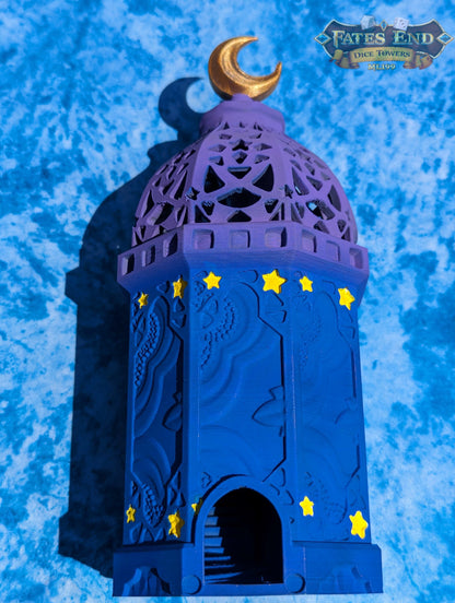 Lantern 3D Printed Dice Tower - Fate's End Furhaven Collection - Illuminate Your Destiny!