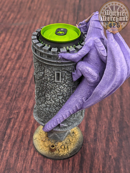 Dungeon Master 3D Printed Koozie- Dragon Can Holder- Mythic Mugs by Ars Moriendi 3D- Unleash Your Inner Game Master!