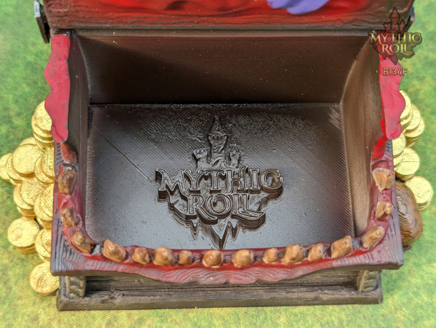 Mimic 3D Printed Dice Box/Jail/Vault/Prison - Mythic Roll - Unchained Games - RPG Gaming Cosplay - Dungeons and Dragons DnD Wargaming.