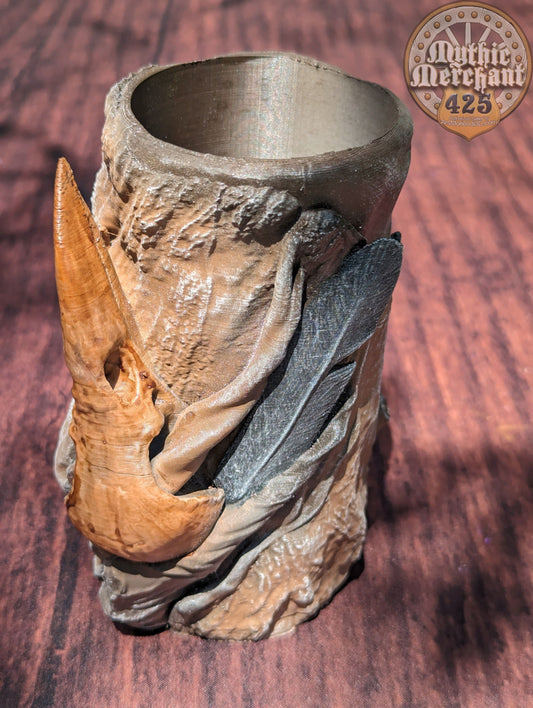 Druid Class 3D Printed Koozie | Can Holder | Stein | DnD Player Gift | Dice Vault | RPG Dice Jail | Mythic Mugs by Ars Moriendi 3D