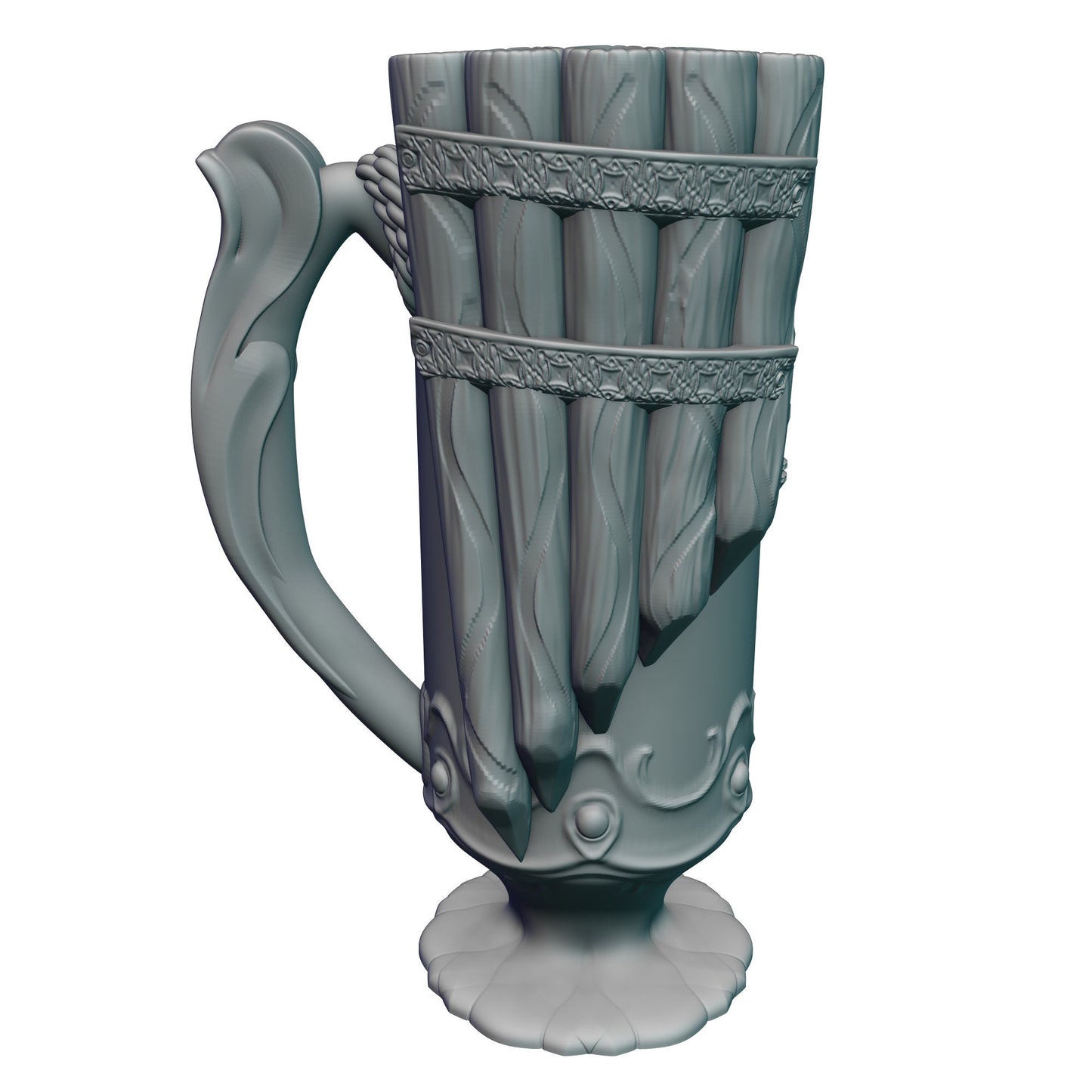 Bard Class 3D Printed Mythic Mug Stein | Tabletop RPG Gaming Cosplay - Dungeons and Dragon DnD D&D Wargaming | Drink Koozie Can Holder.