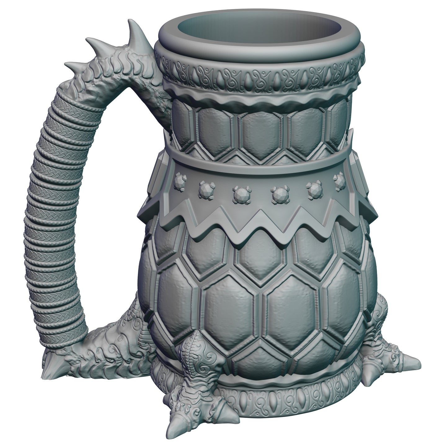 Dragon-Blooded 3D Printed Mythic Mug Stein | Tabletop RPG Gaming Cosplay - Dungeons and Dragon DnD D&D Wargaming | Koozie Can Holder