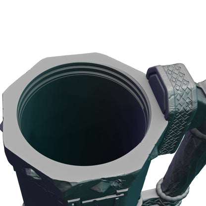 Dwarven 3D Printed Mythic Mug Drink Koozie | Dwarf Dice Vault | Mug Stein | Tabletop RPG Gaming Cosplay - Dungeons and Dragon DnD Wargaming