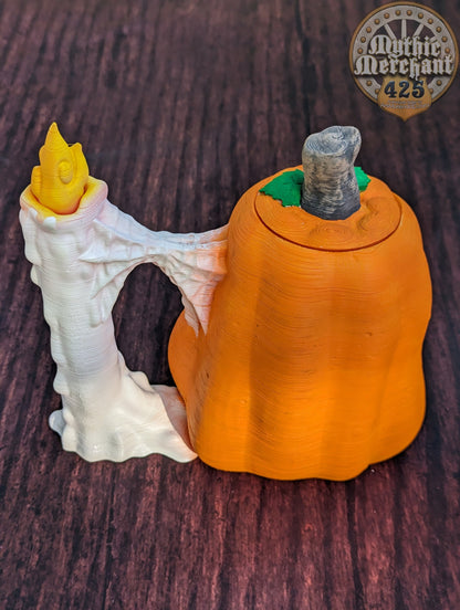 Jack O' Lantern Can Holder- Mythic Mugs Collection by Ars Moriendi 3D- Embrace the Spirit of Halloween!
