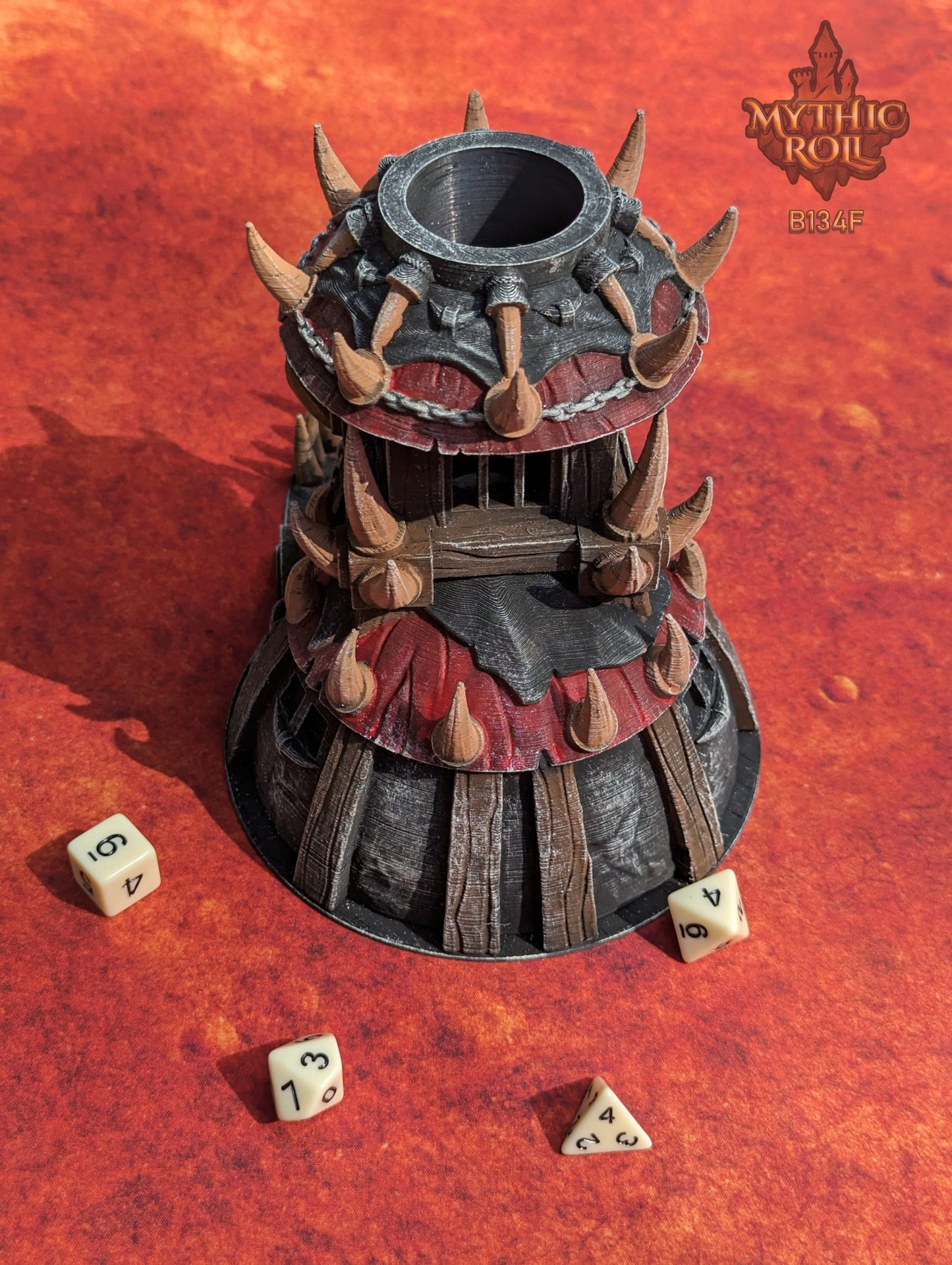 Barbarian Class 3D Printed Dice Tower- Mythic Roll - Unchained Games | Tabletop RPG Gaming Cosplay - Dungeons and Dragon DnD D&D Wargaming