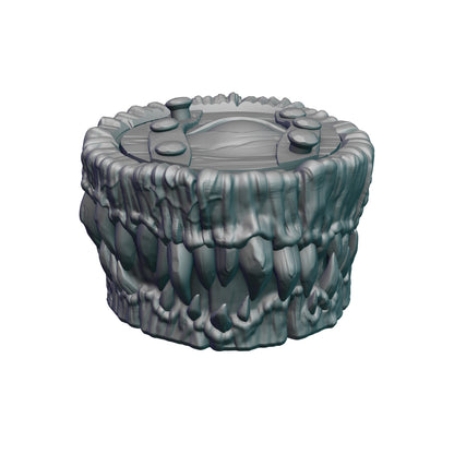 Mimic Monster 3D Printed Dice Jail | Dice Vault | Dice Storage Box | Tabletop Coaster | DnD Player Gift | Mythic Mugs by Ars Moriendi 3D
